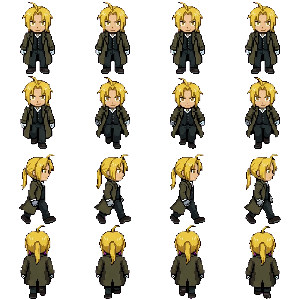 Edward Elric (Adult) movement sprite
