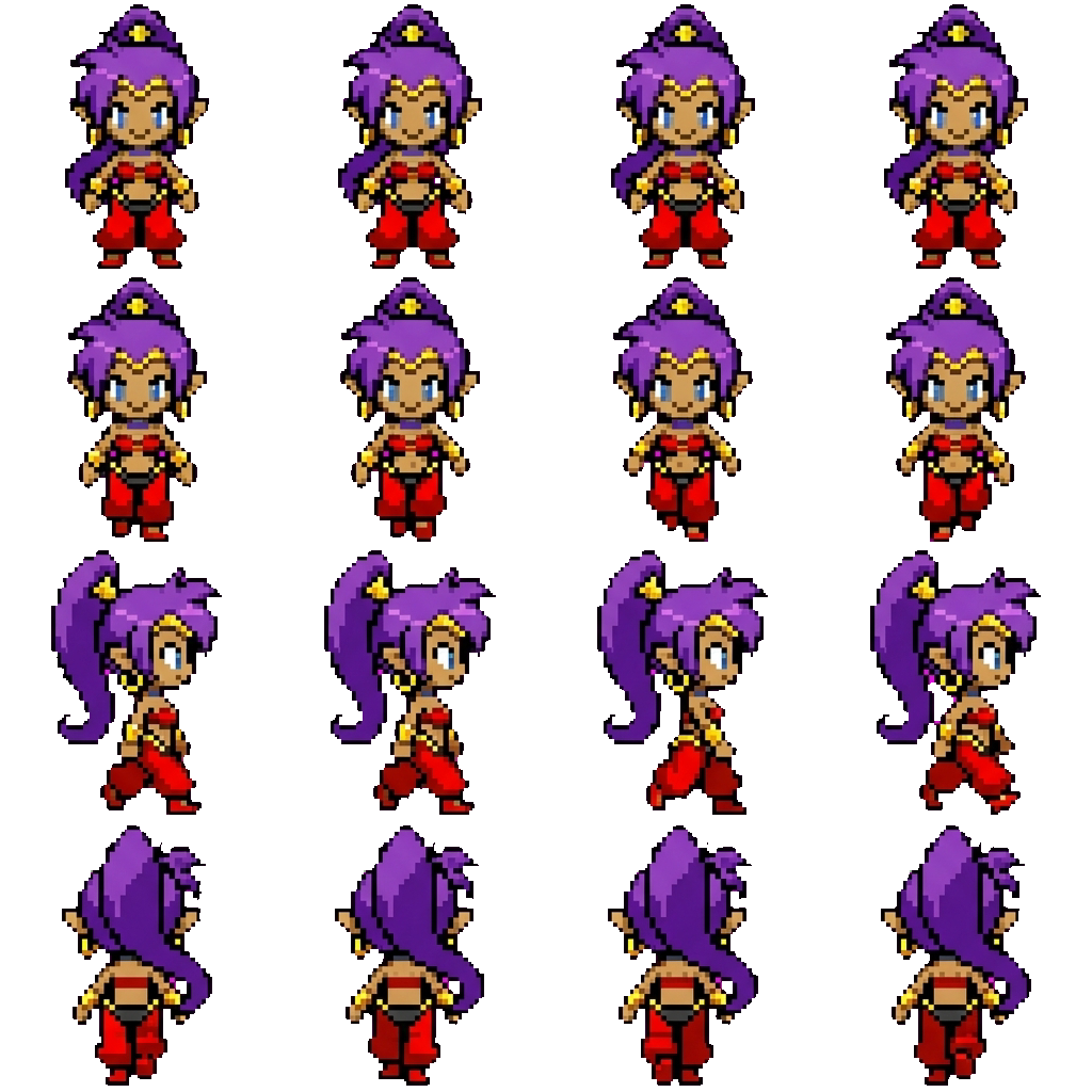 Shantae movement sprite