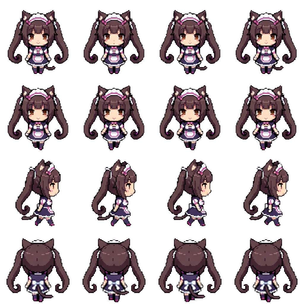 Chocola movement sprite