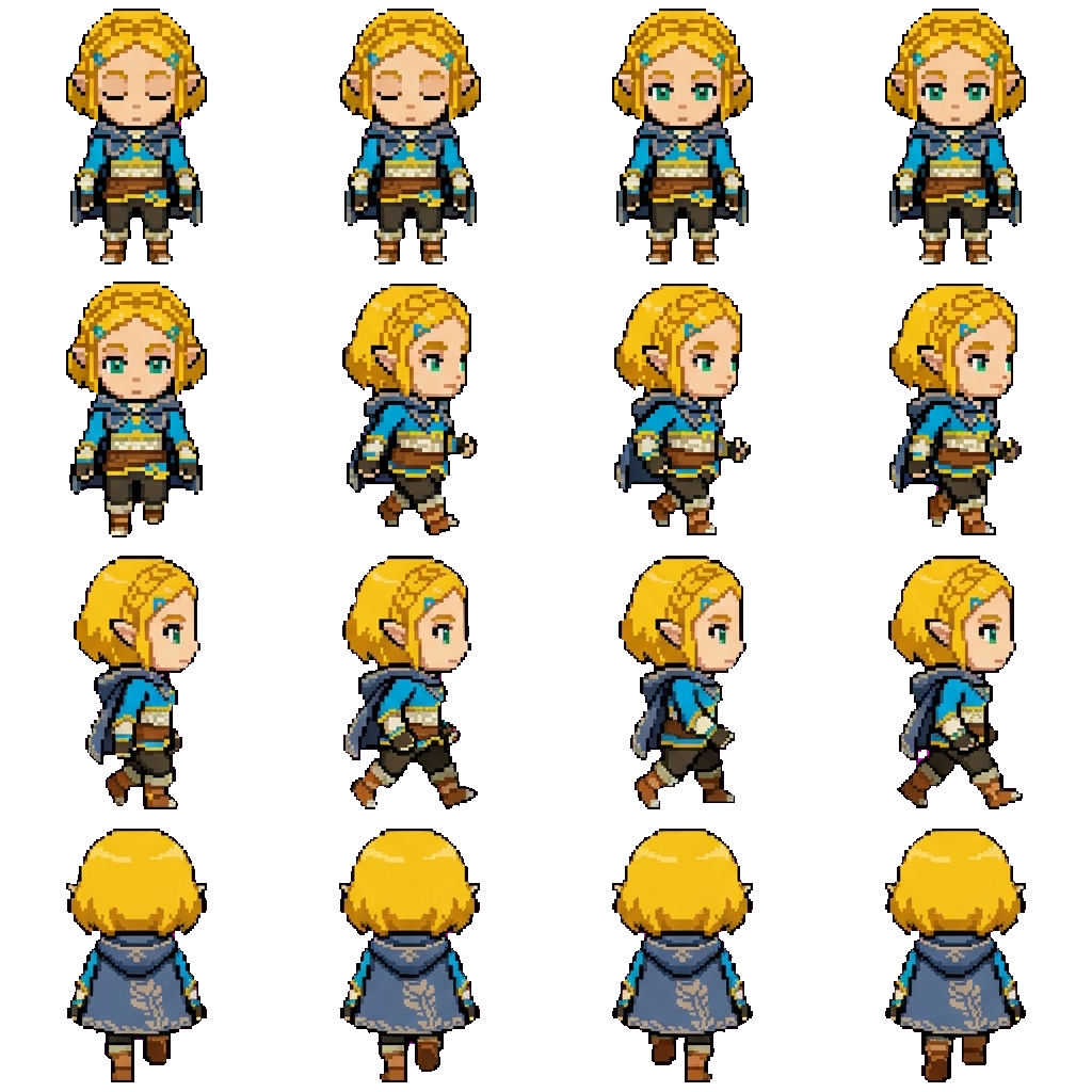 Zelda movement sprite