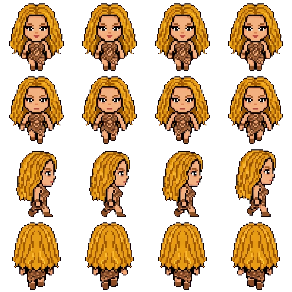 Shakira Mebarak movement sprite