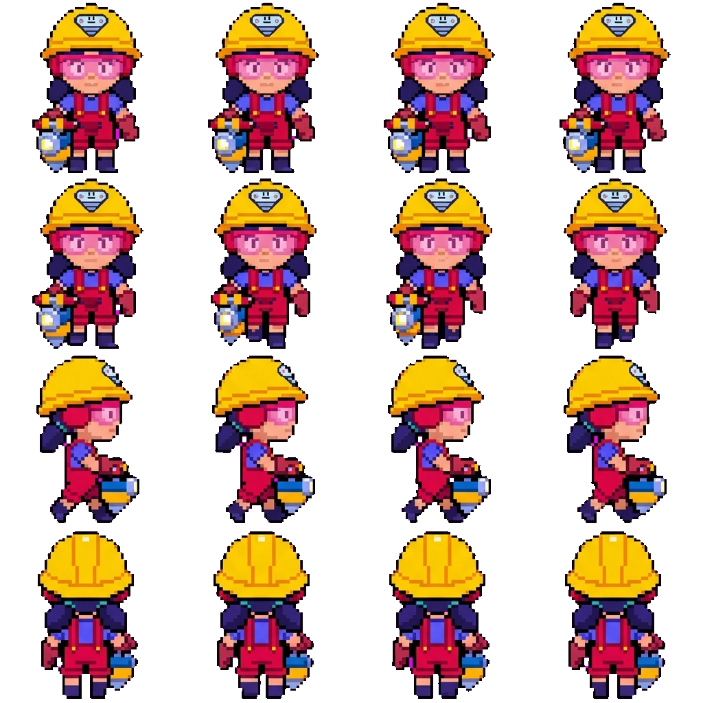 Jacky movement sprite