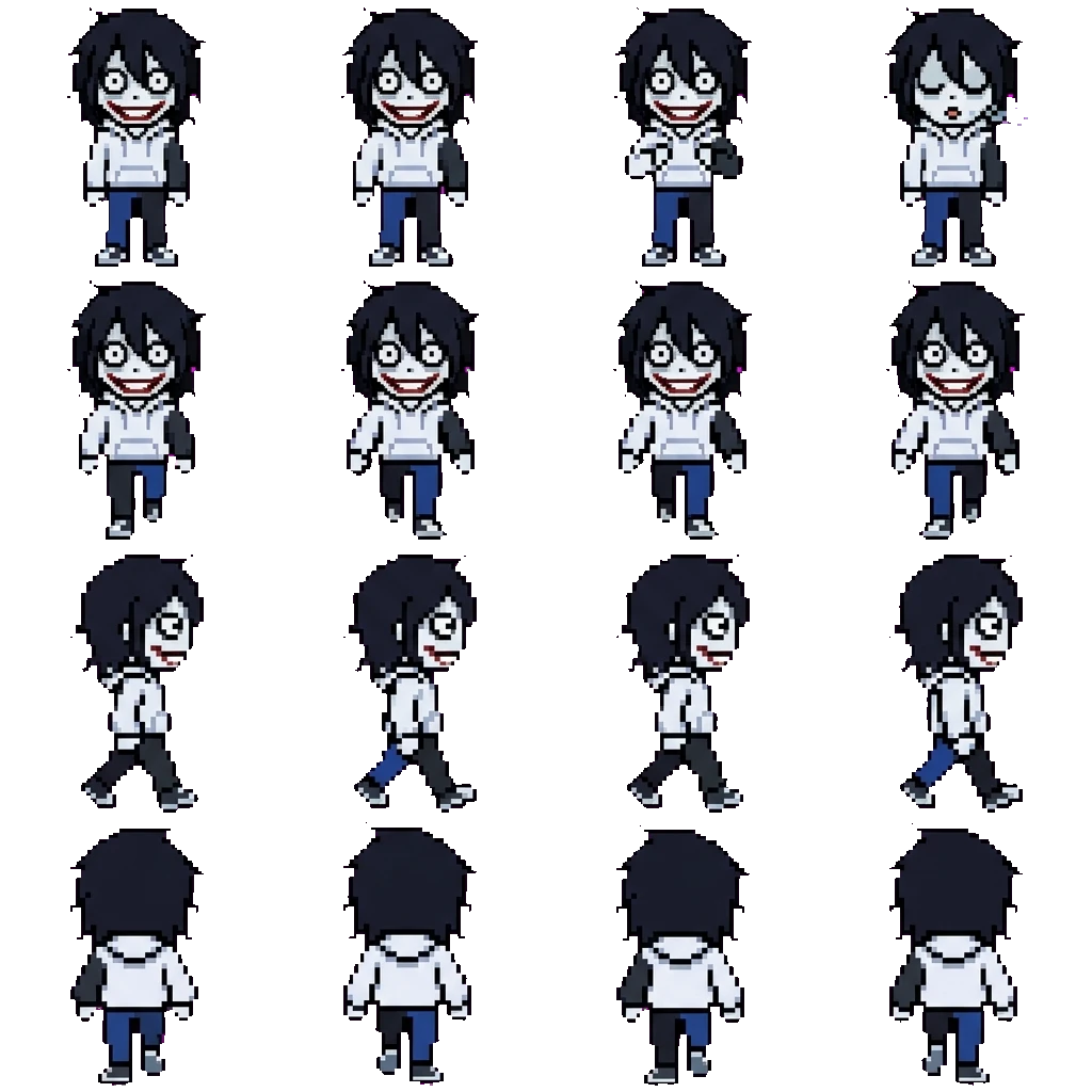 Jeff The Killer movement sprite