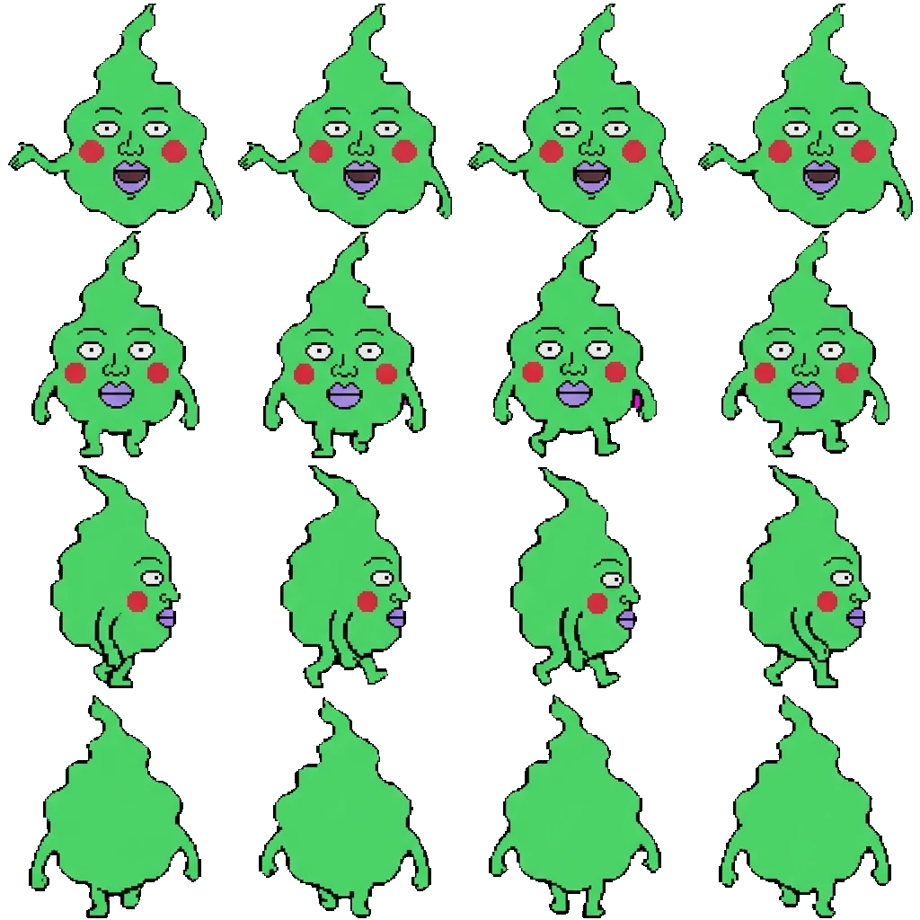 Dimple movement sprite