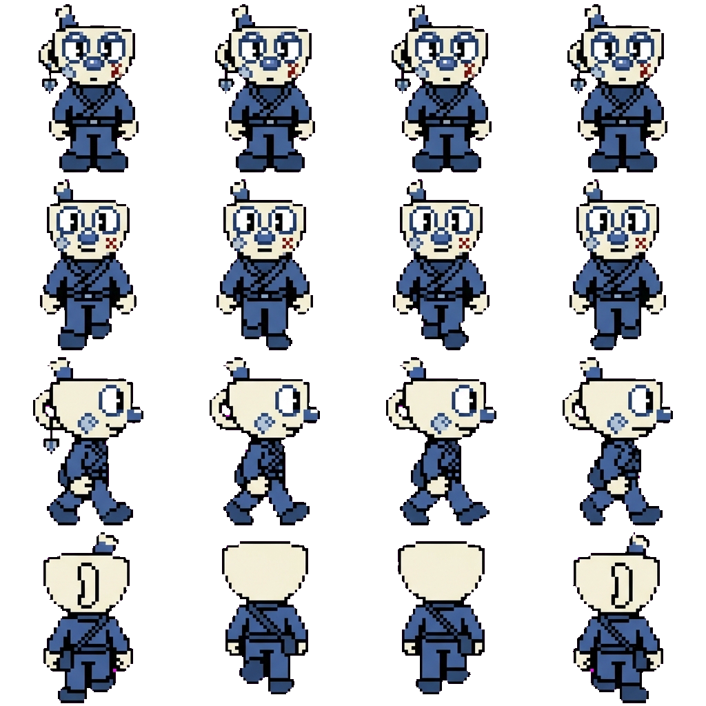 Mugman psycho movement sprite