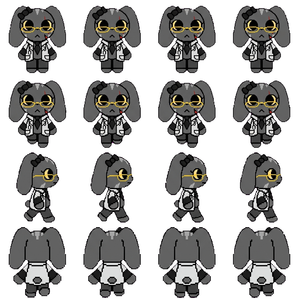 Mina The Anomaly Attacker movement sprite