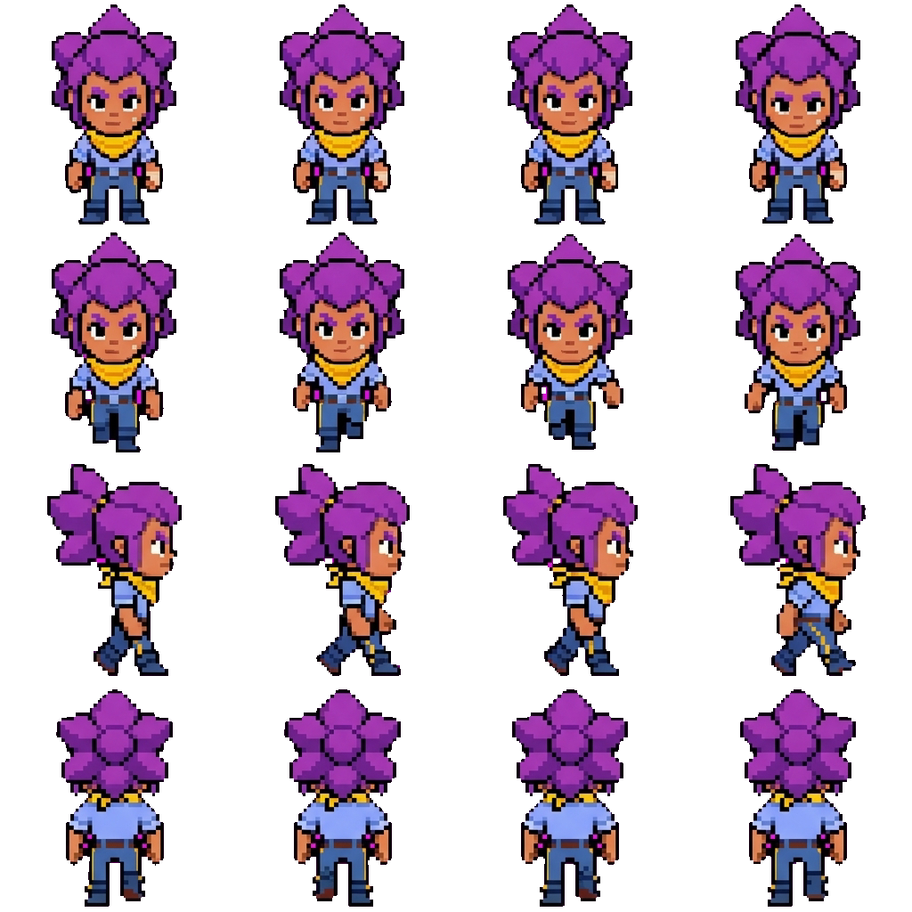 Shelly movement sprite