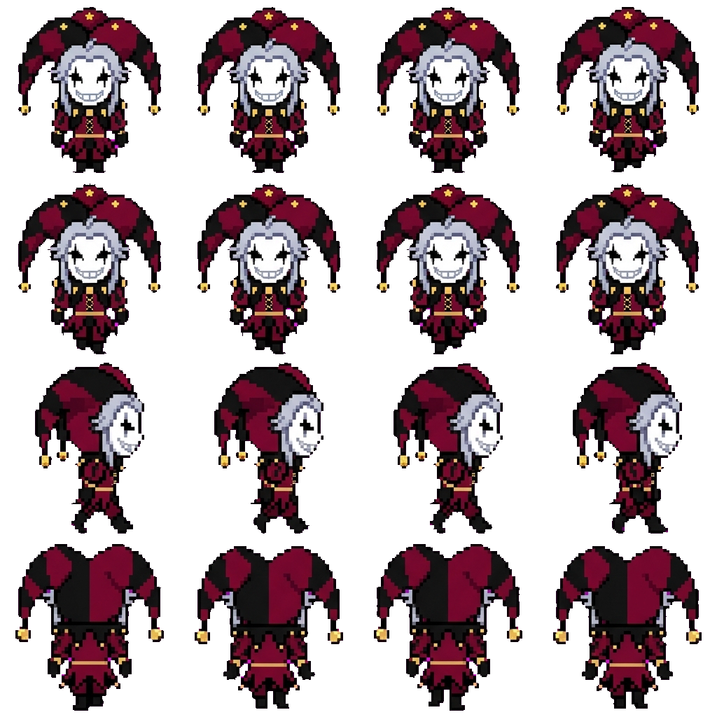 Pierrot movement sprite