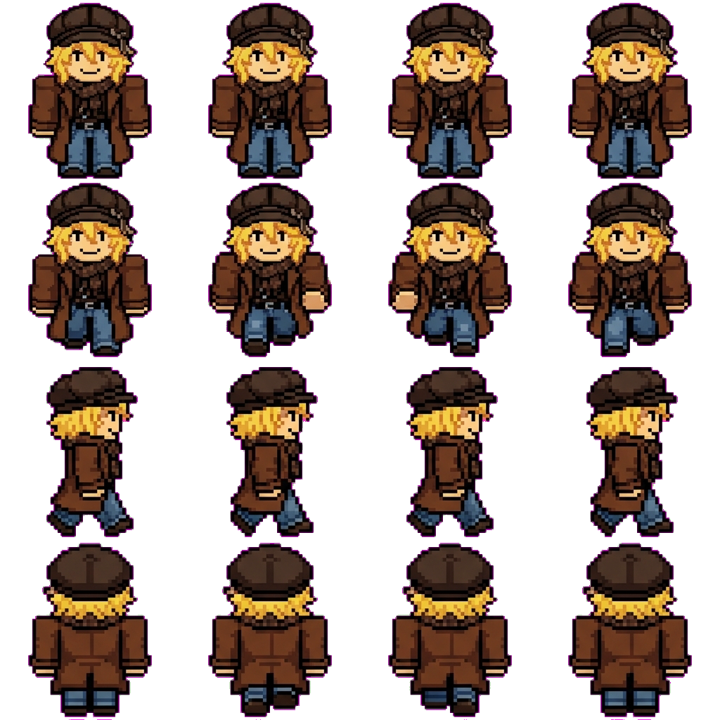 Postman movement sprite