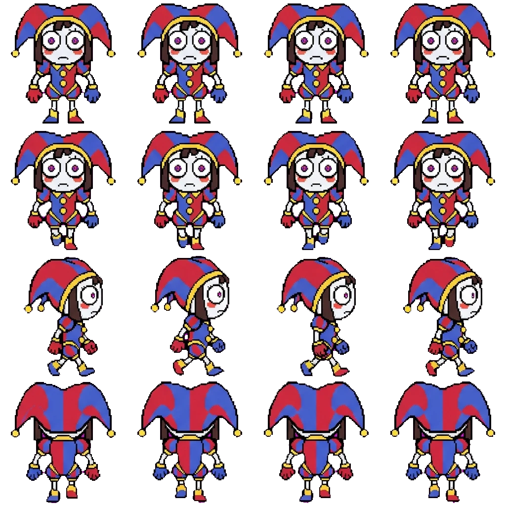 Pomni movement sprite