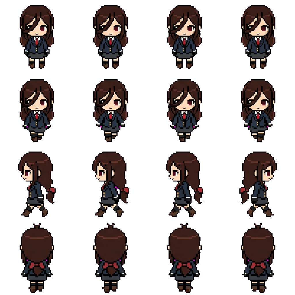 Cardinal movement sprite