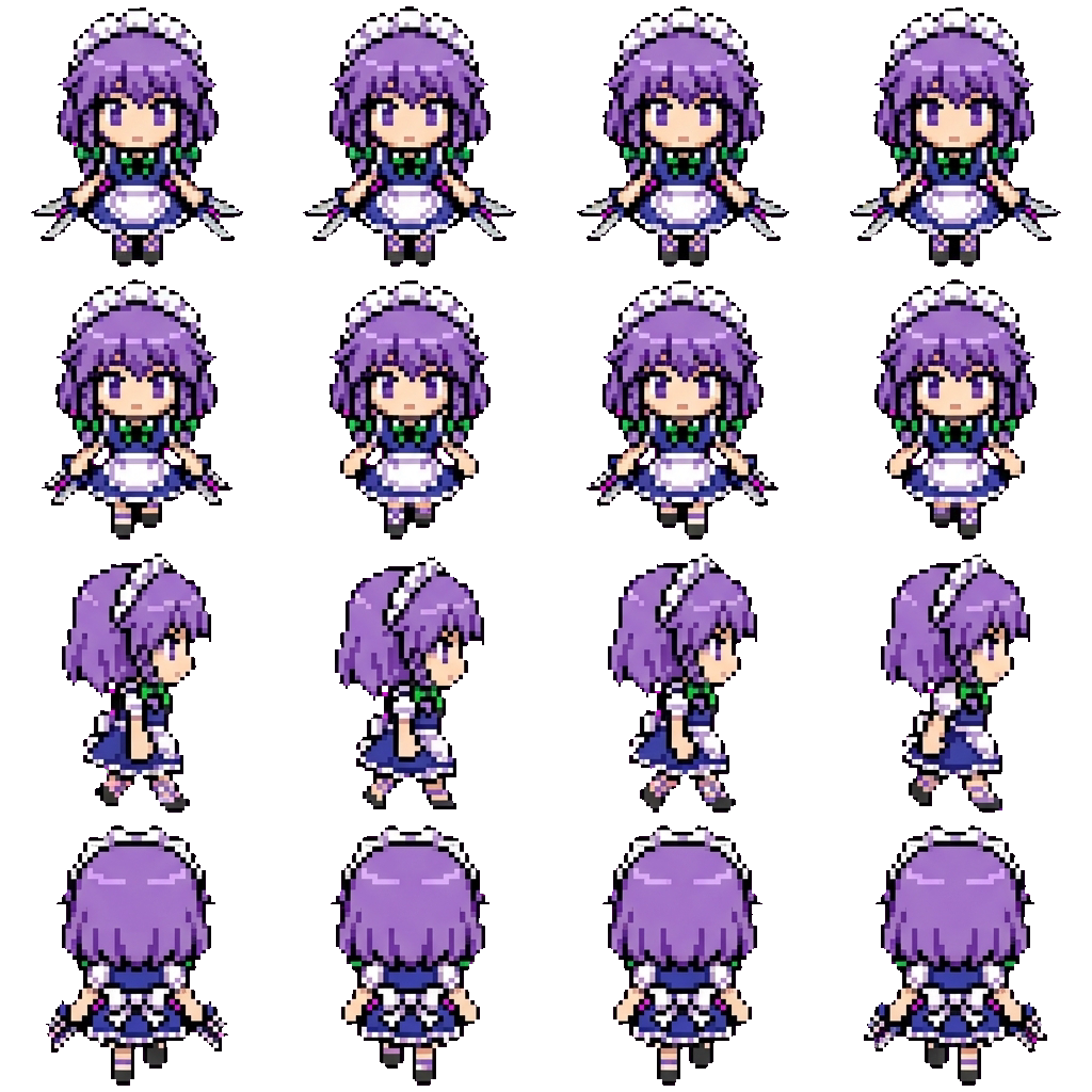 Sakuya Izayoi movement sprite