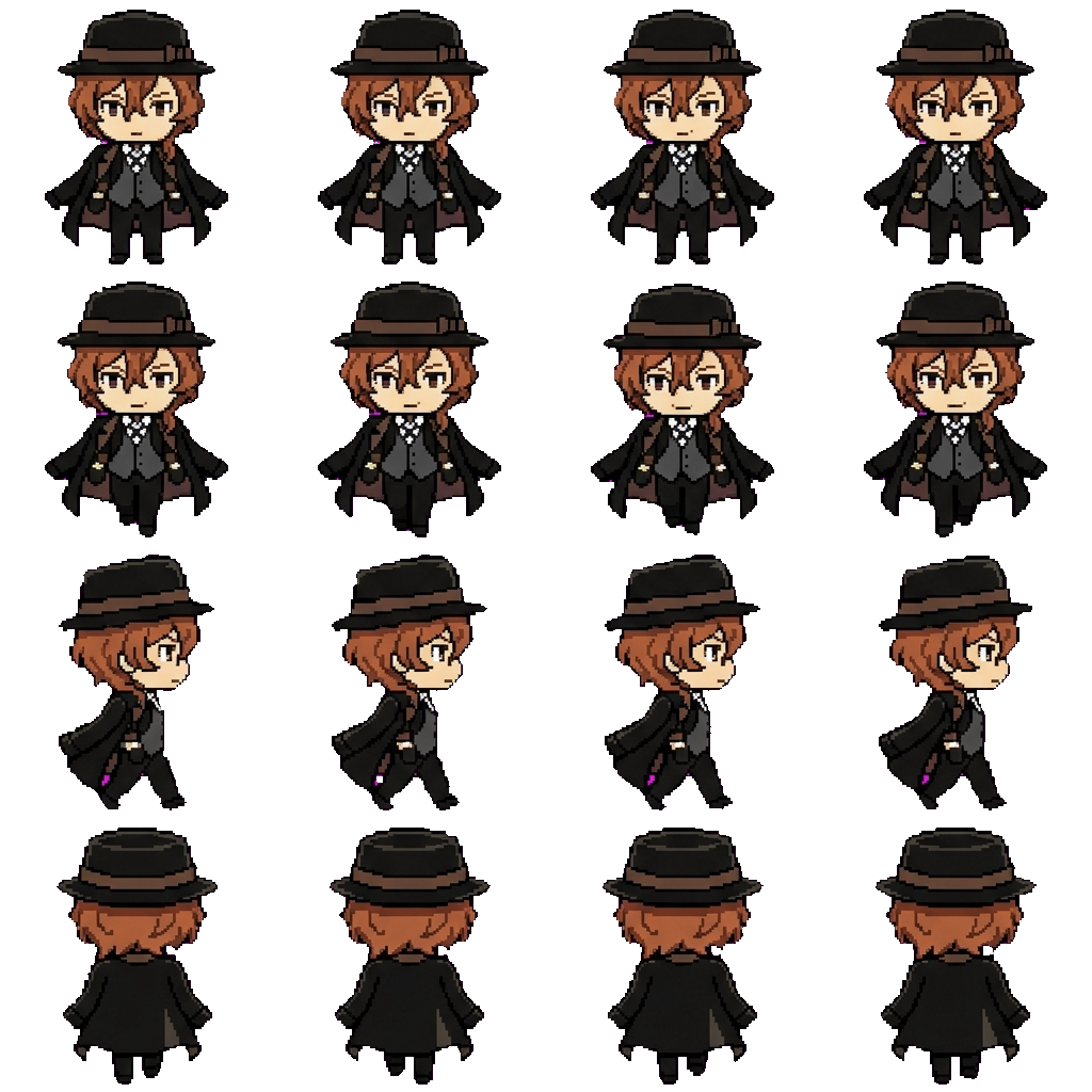 Chuuya Nakahara movement sprite
