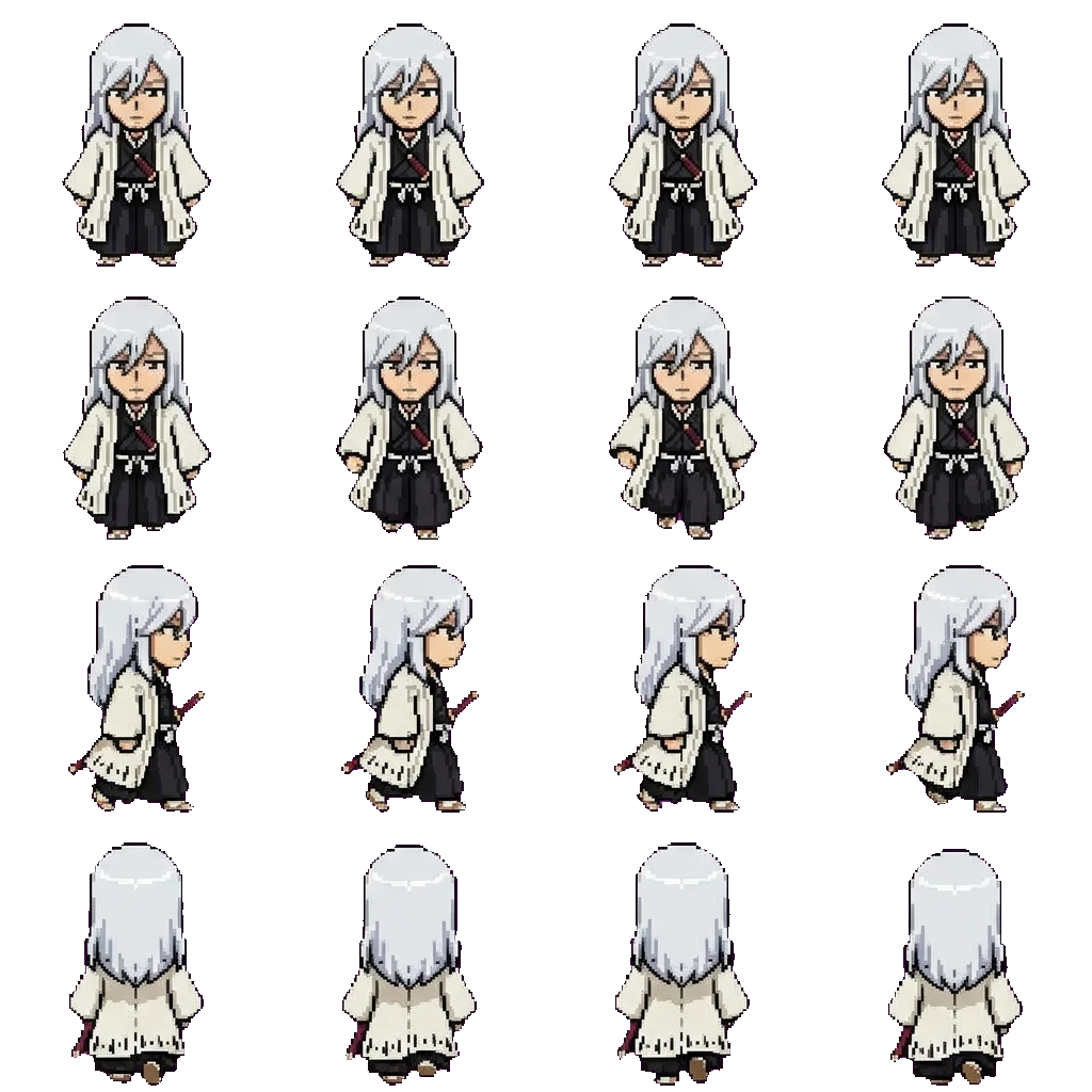 Jushiro Ukitake movement sprite