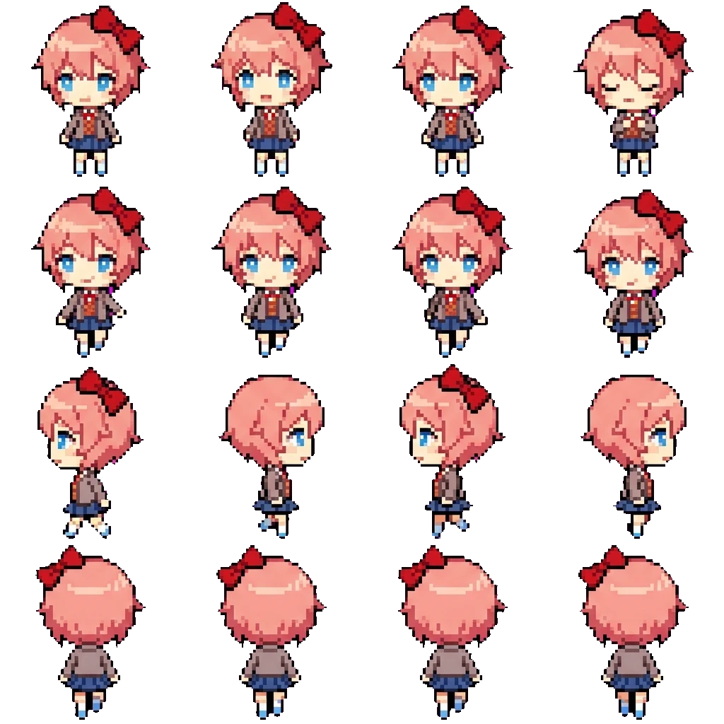 Sayori movement sprite