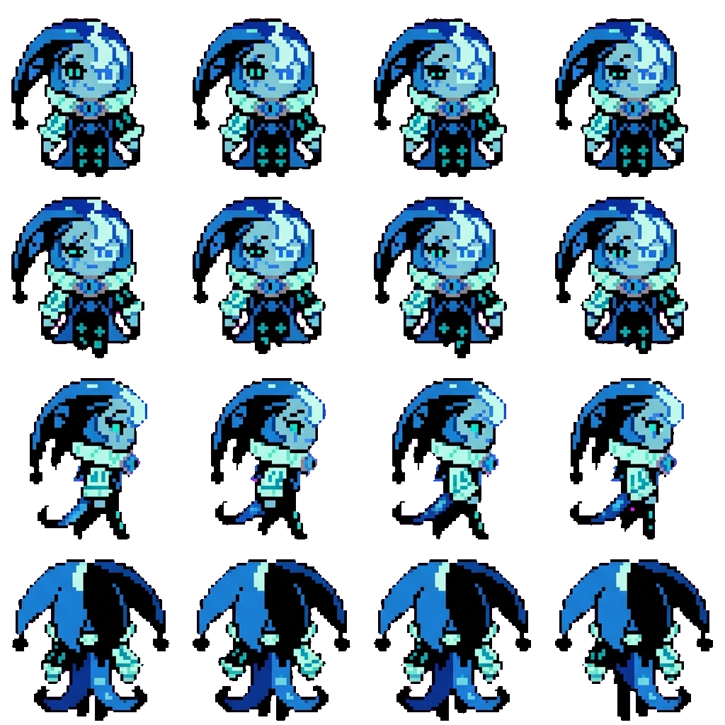 Shadow milk cookie movement sprite