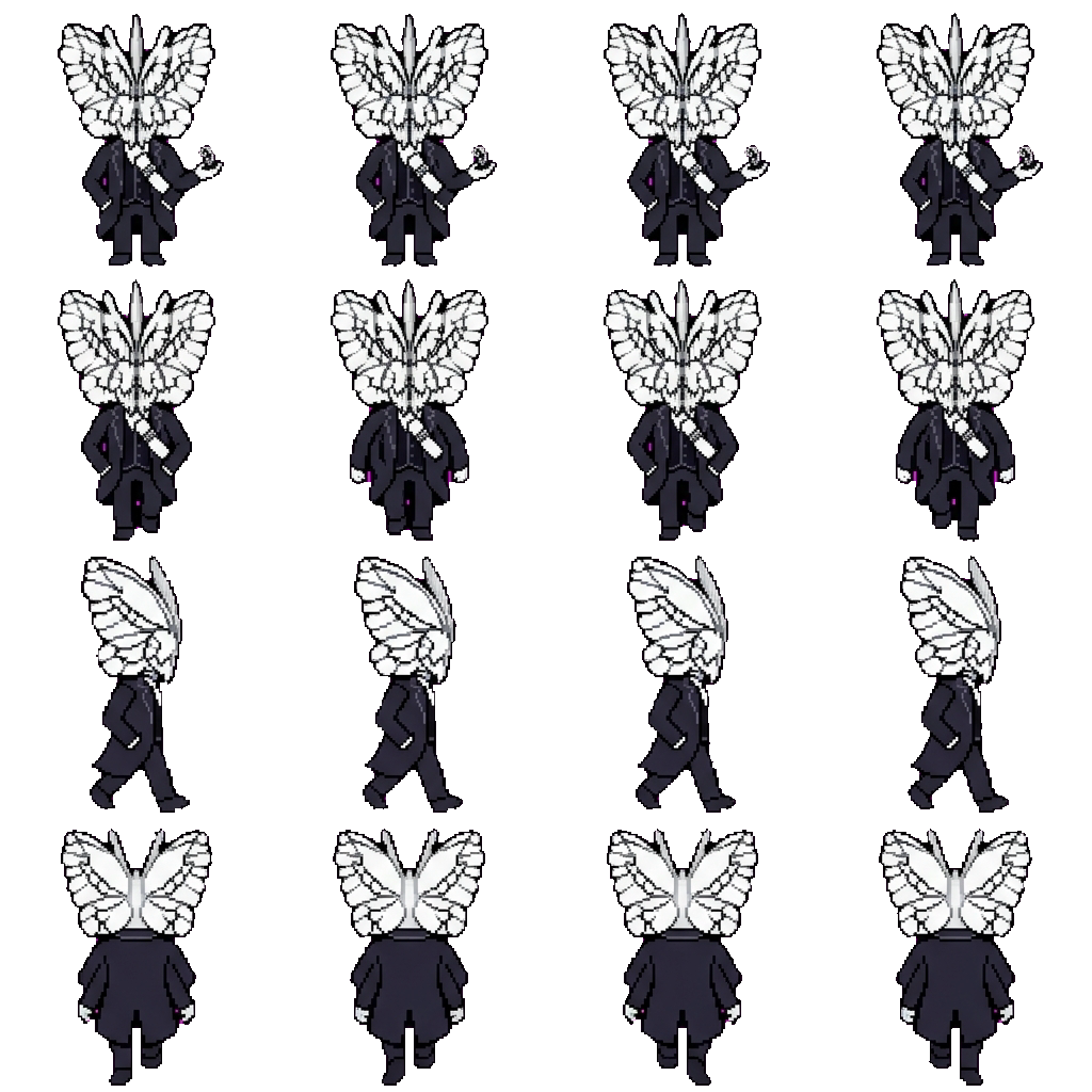 Funeral of the Dead Butterflies movement sprite