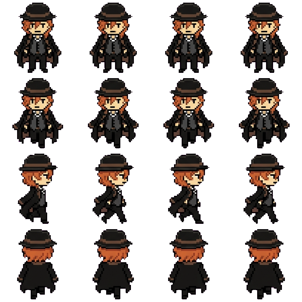 Chuuya Nakahara movement sprite
