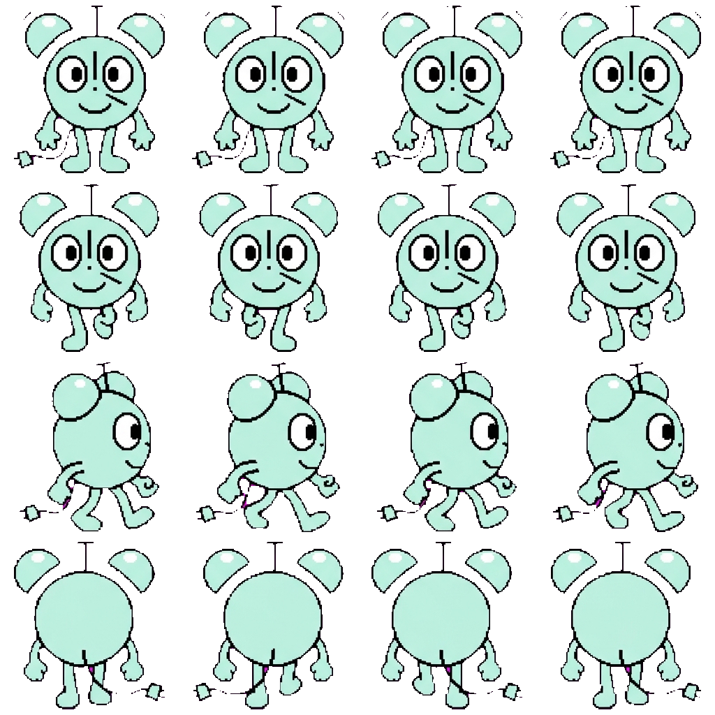 Clock movement sprite