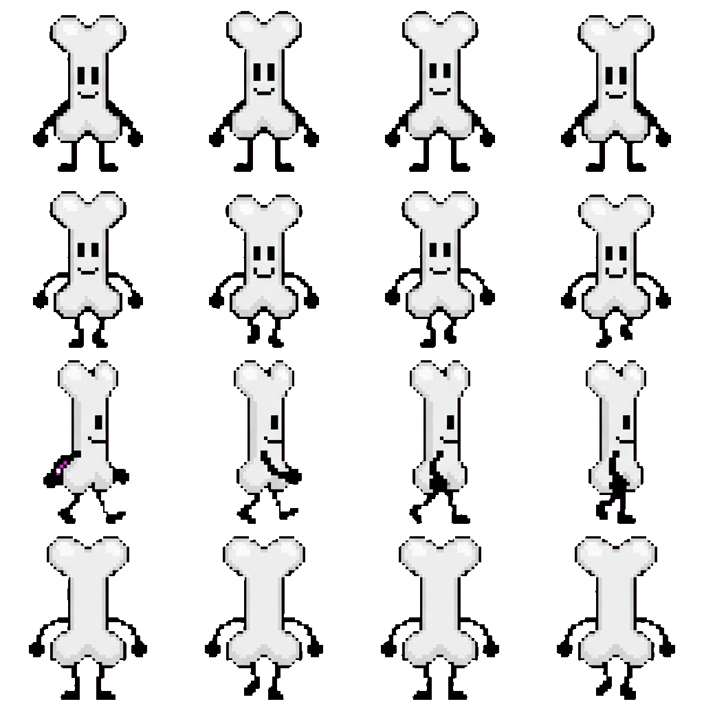 Bone movement sprite