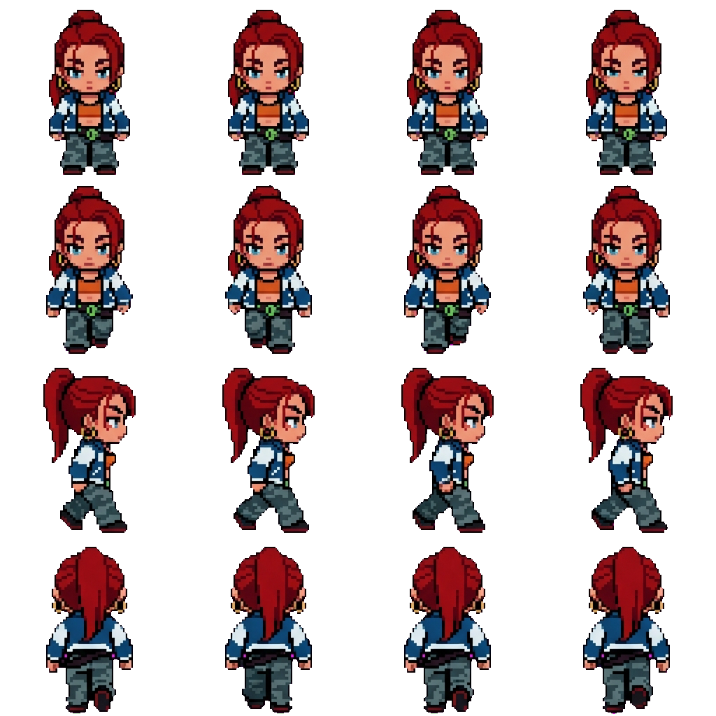 Hyuna! movement sprite