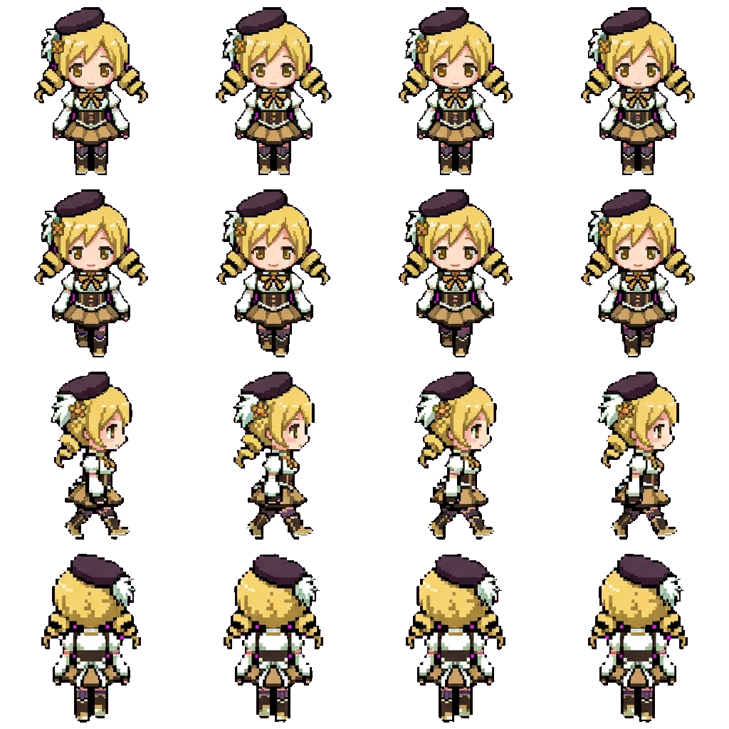 Mami Tomoe movement sprite