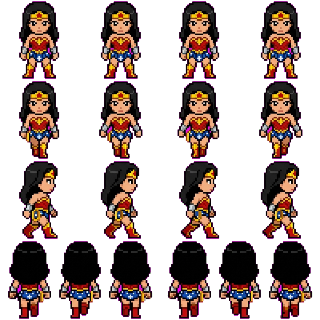 Diana Prince movement sprite