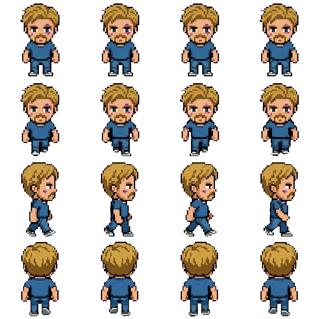 Clint Barton movement sprite
