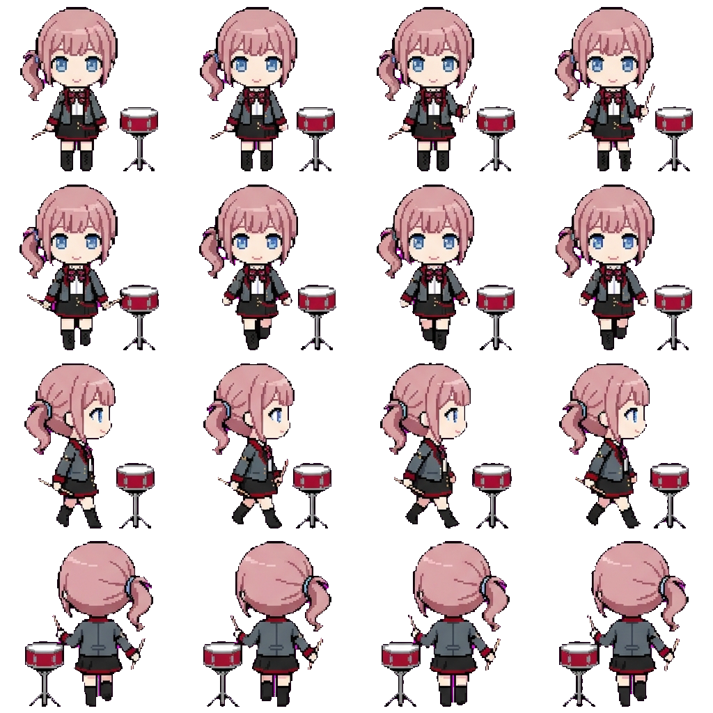Honami Mochizuki movement sprite