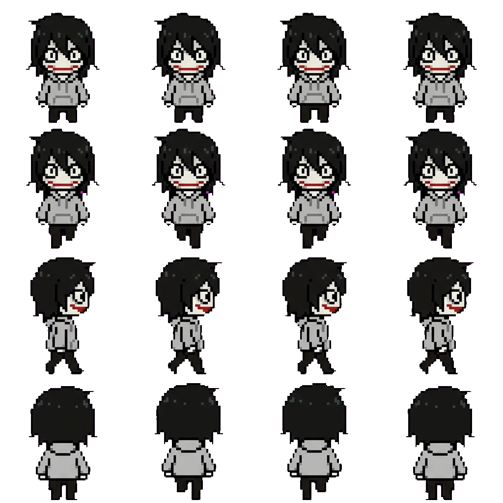 Jeff The Killer movement sprite