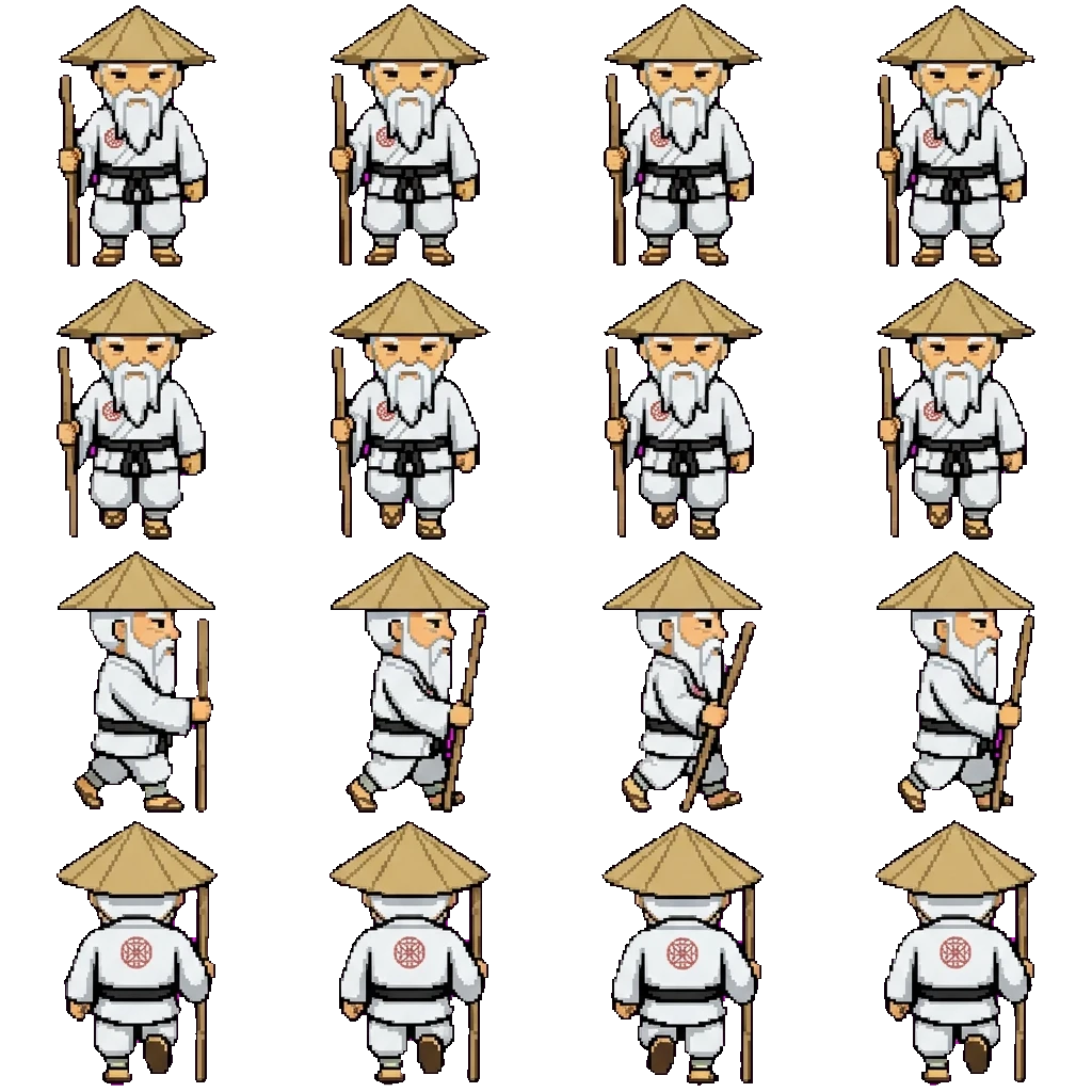 Master Wu (Sensei Wu) movement sprite