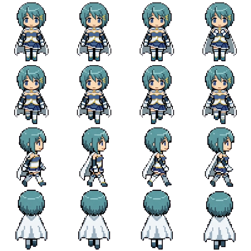 Sayaka Miki movement sprite