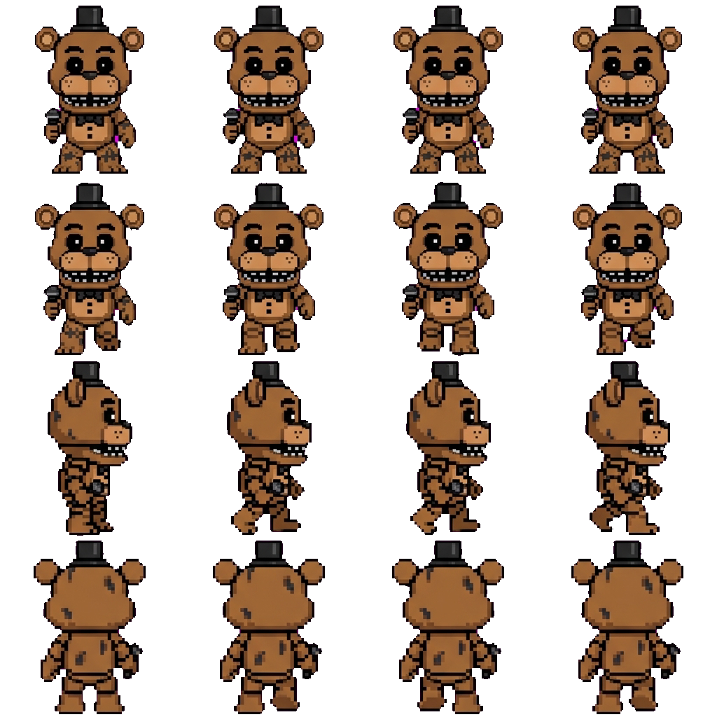 Withred Freddy movement sprite