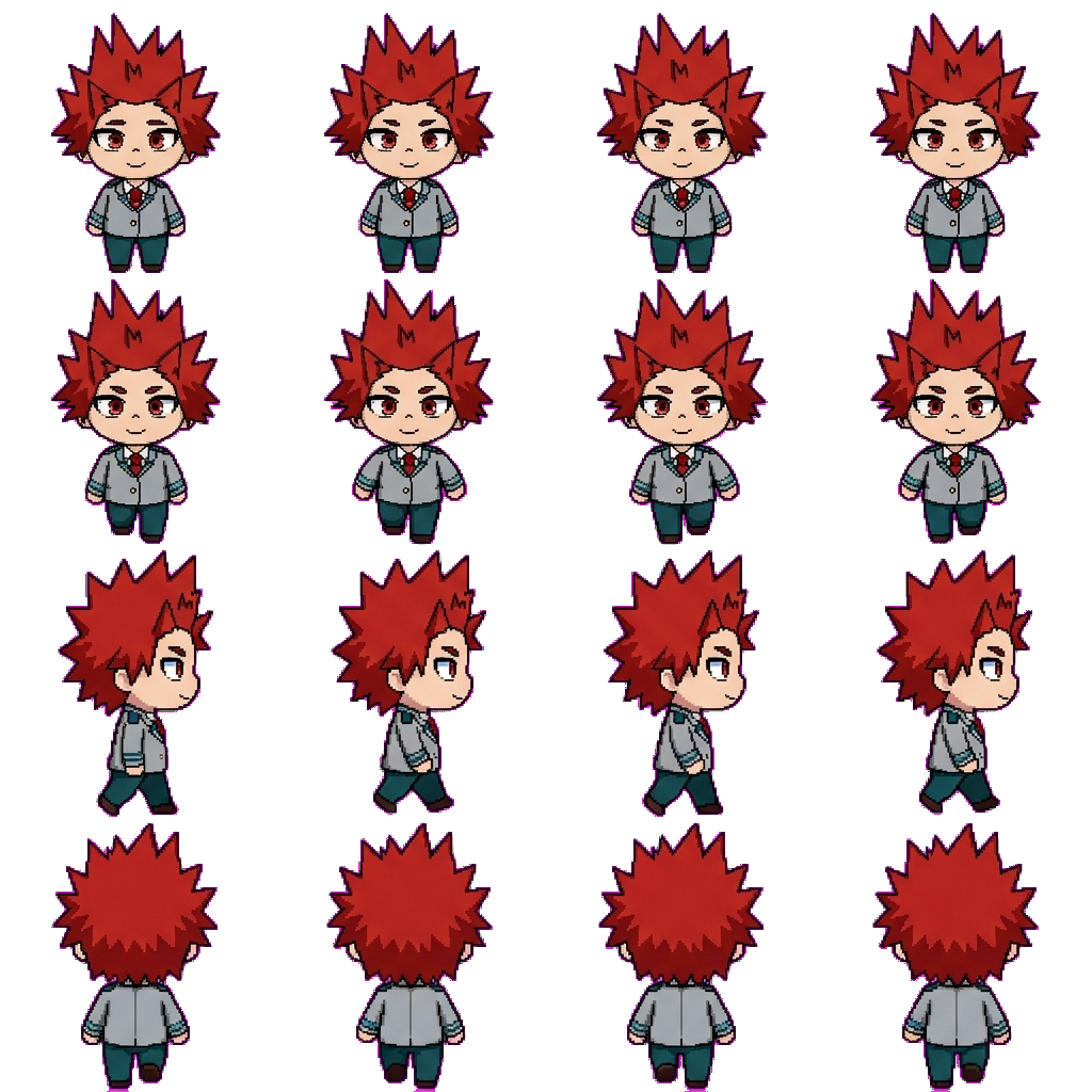 Eijiro Kirishima movement sprite