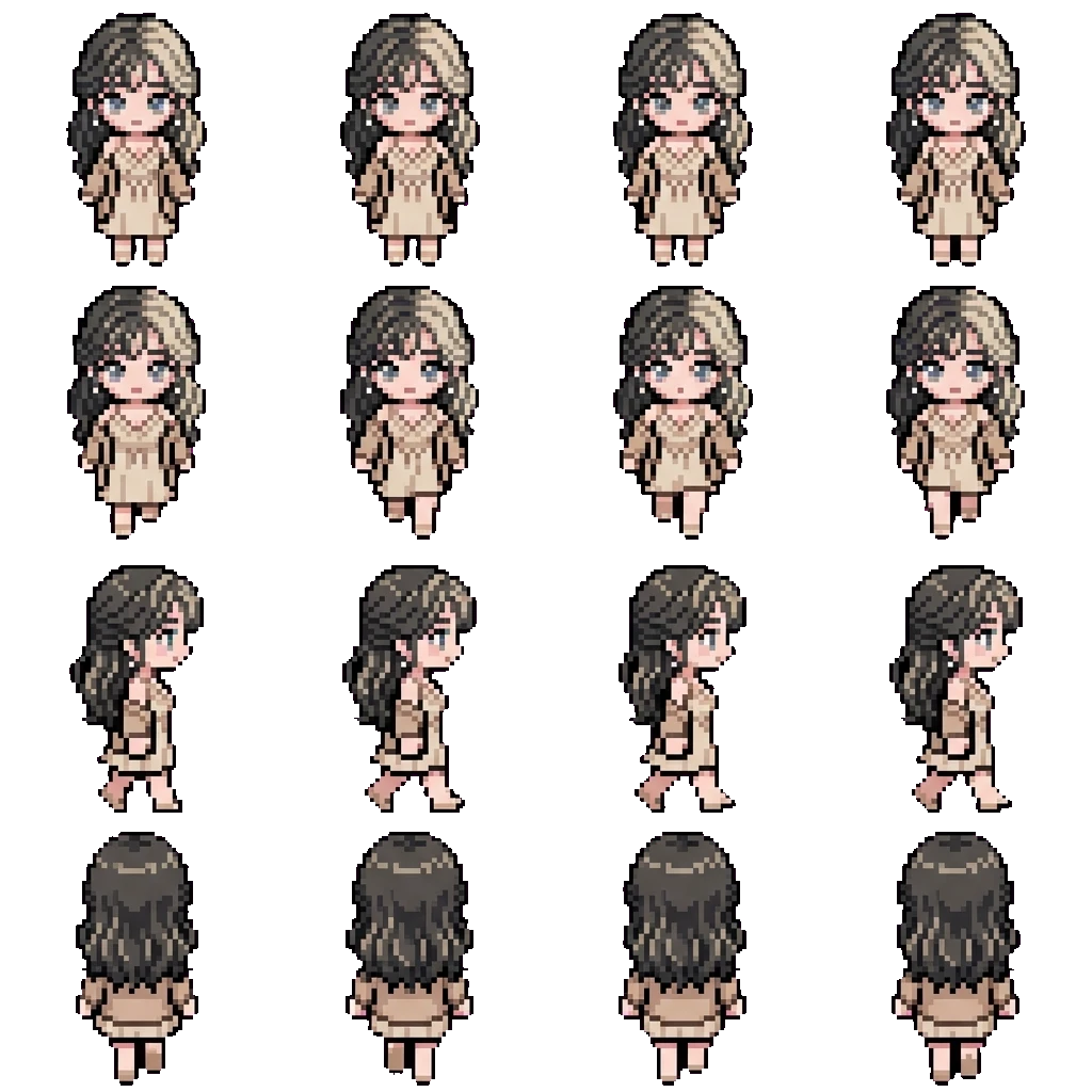 Yuna Akiyama movement sprite