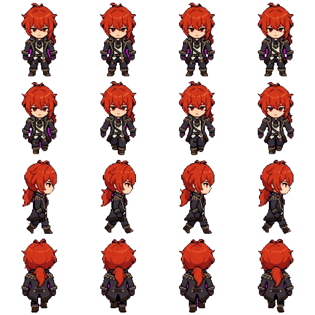 Diluc movement sprite