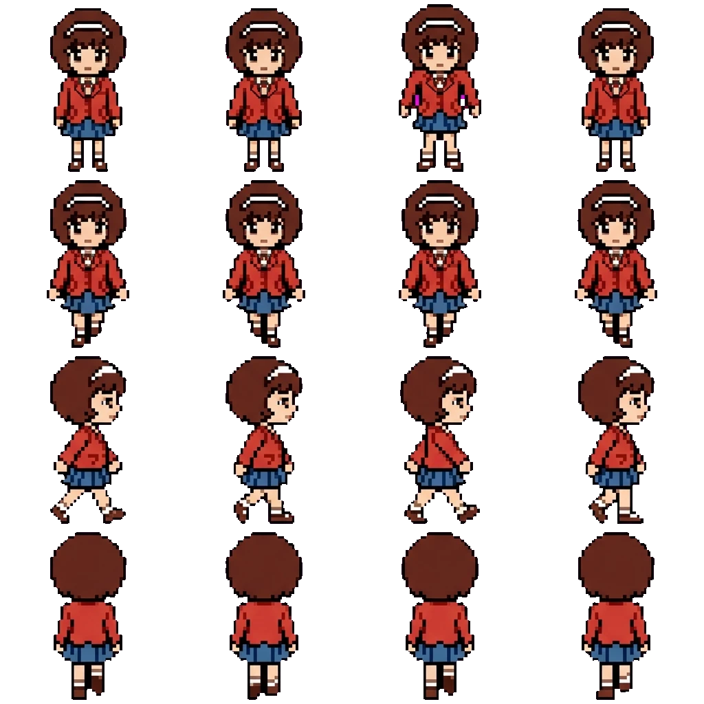Miki Makimura movement sprite