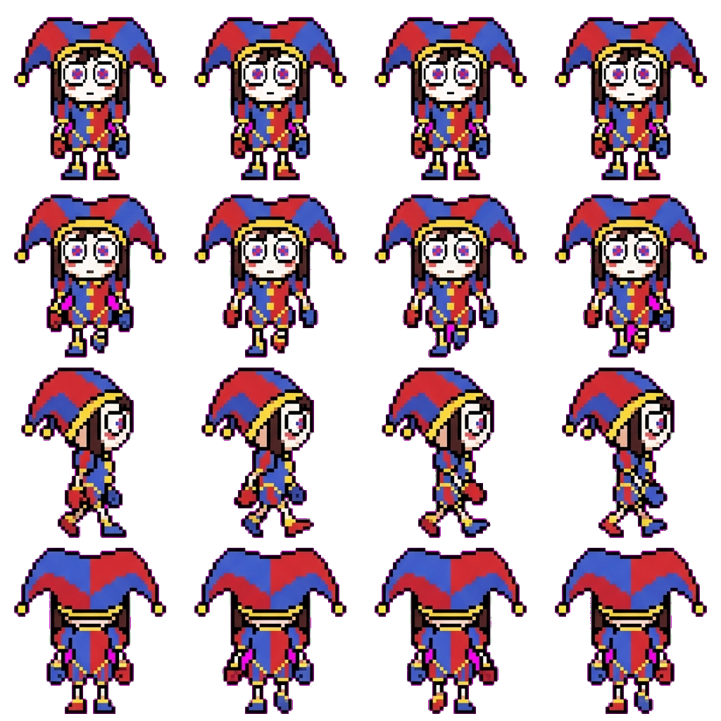 Pomni movement sprite
