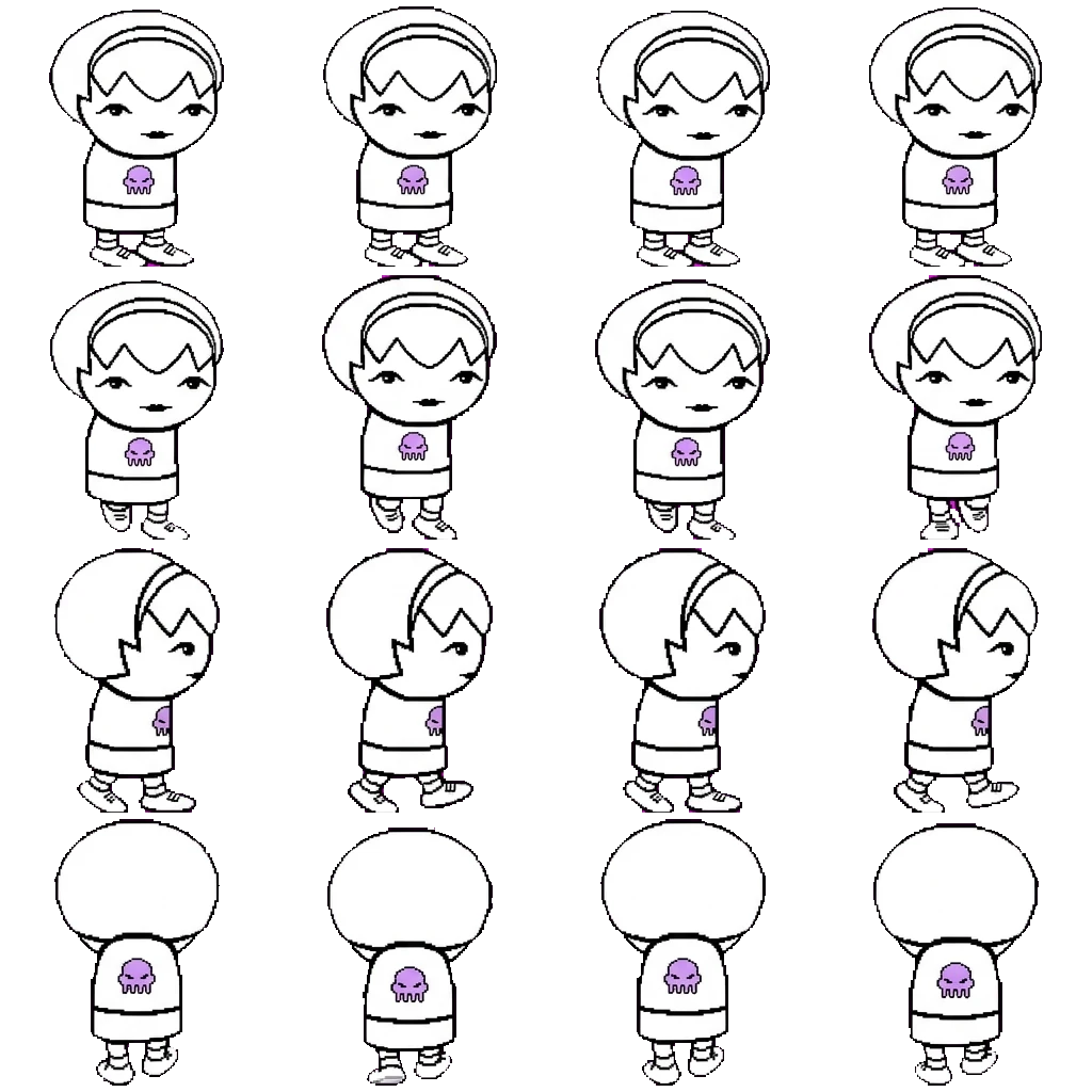 Rose Lalonde movement sprite