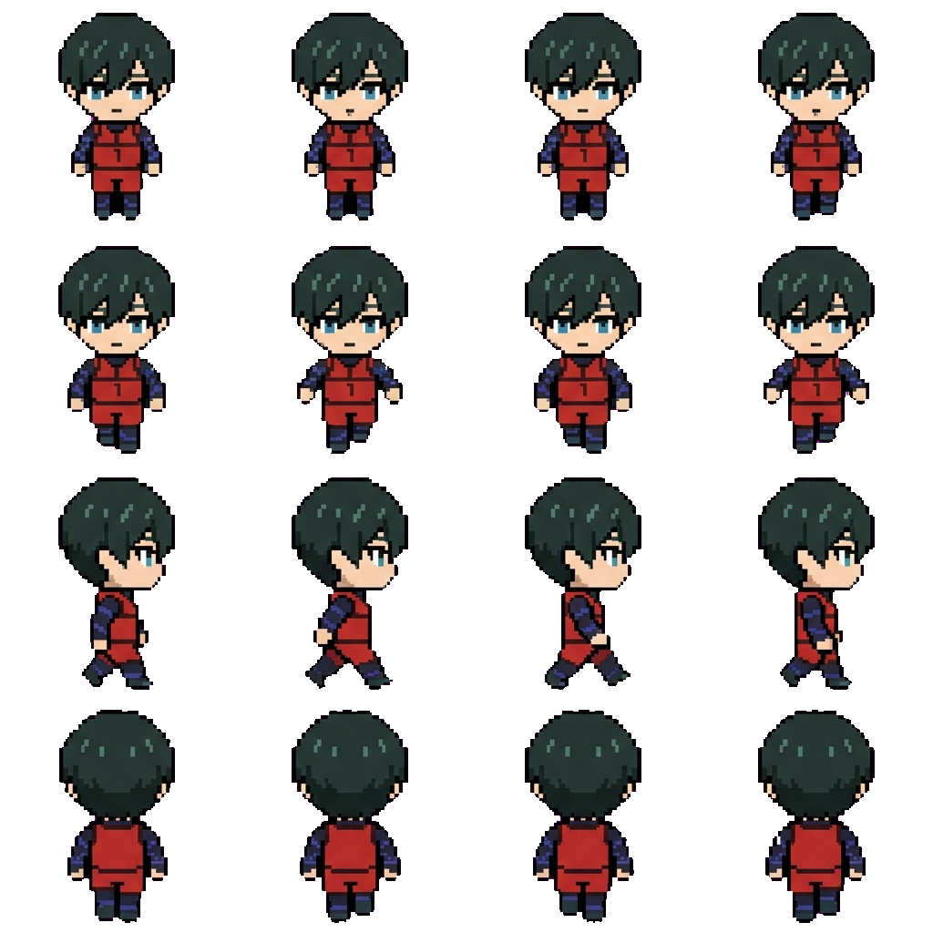 Rin Itoshi movement sprite