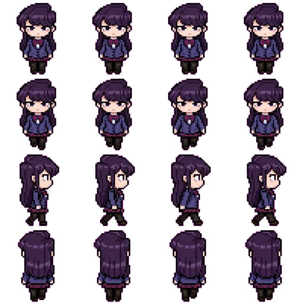 Komi movement sprite