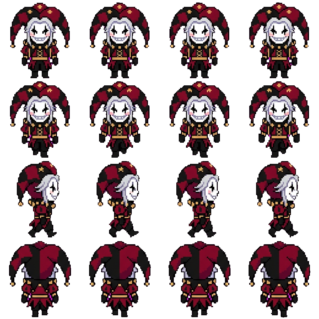 Pierrot movement sprite