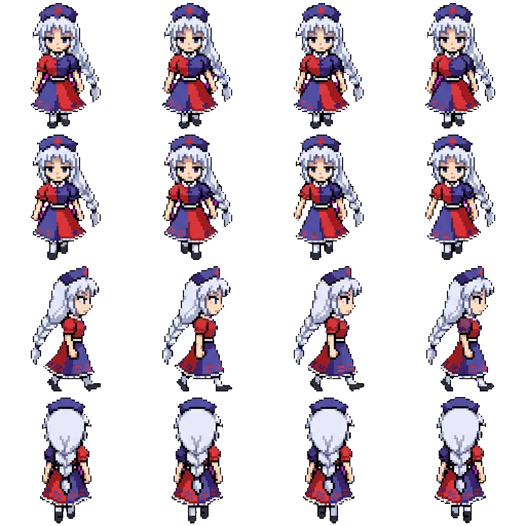 Eirin Yagokoro movement sprite