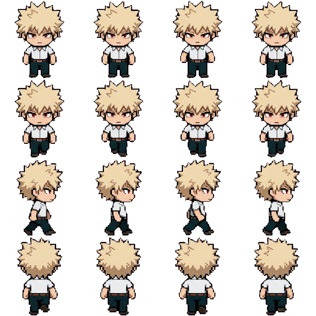 Katsuki Bakugo movement sprite