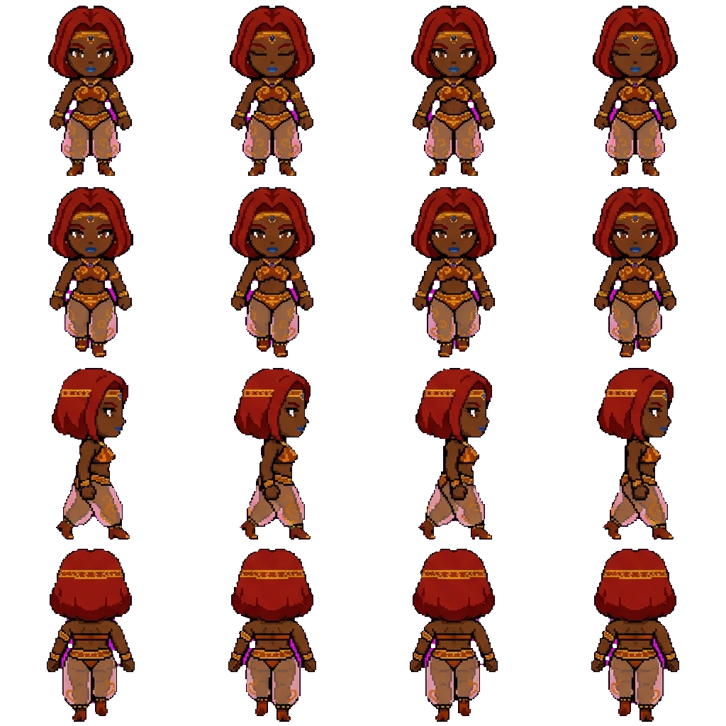 Catalina movement sprite