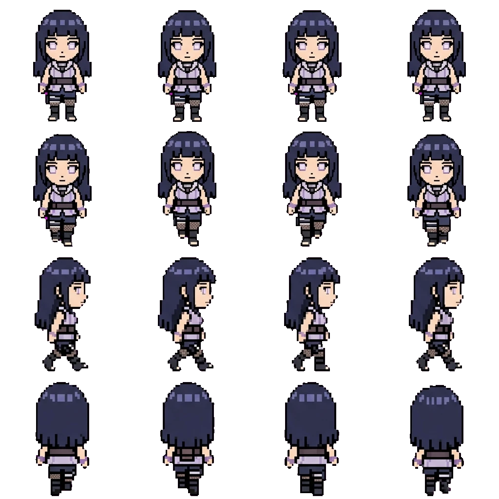 Hinata Hyuga movement sprite
