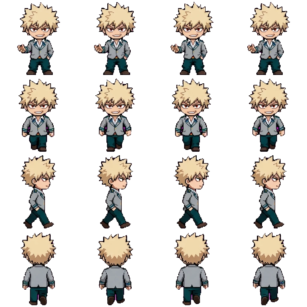 Katsuki Bakugo movement sprite
