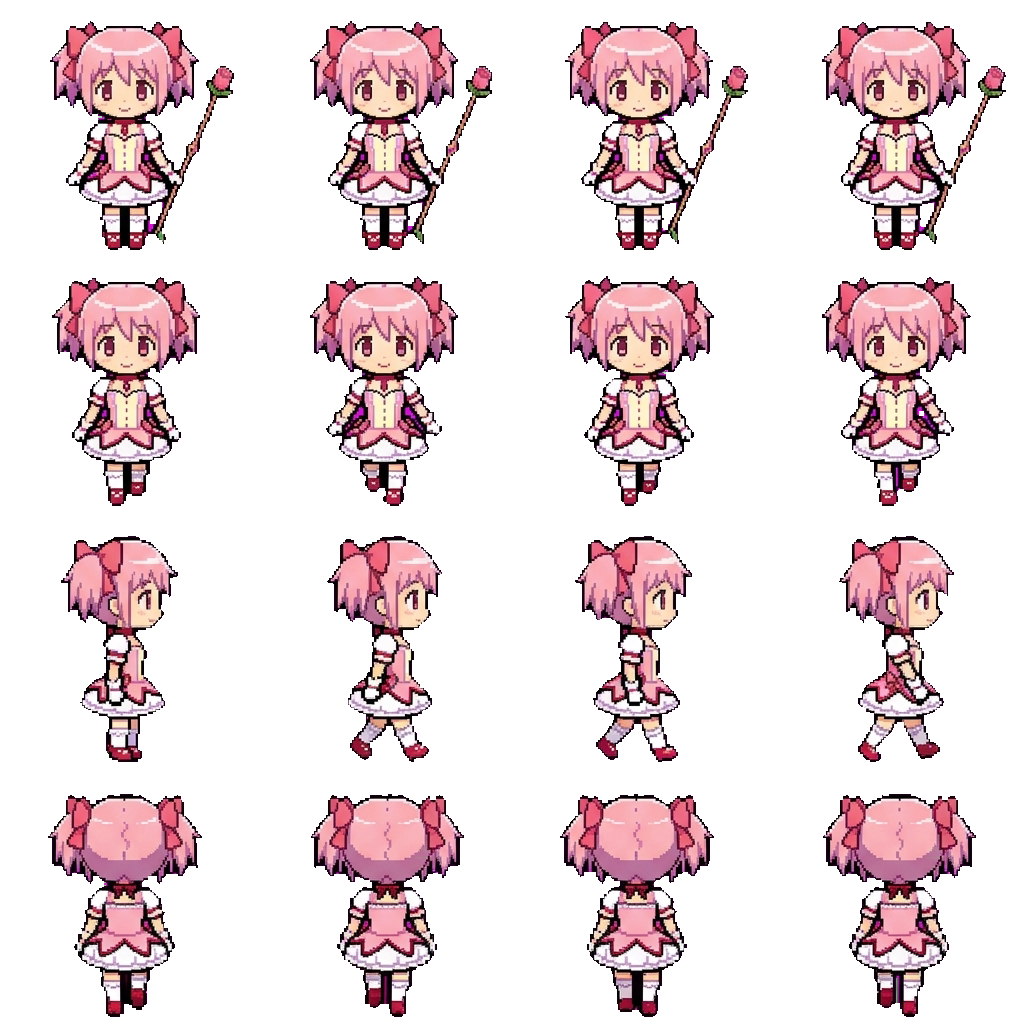 Madoka movement sprite