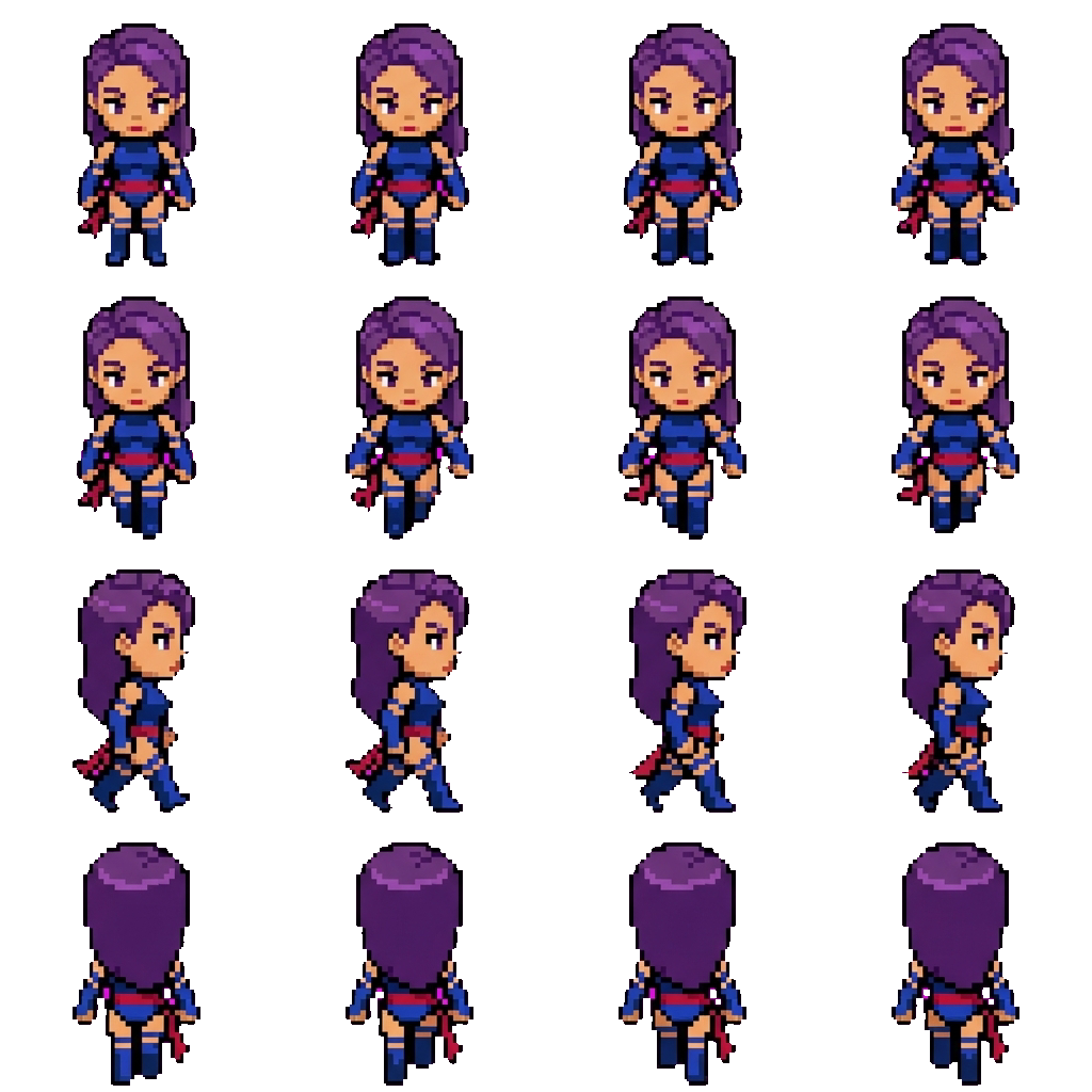 Psylocke movement sprite