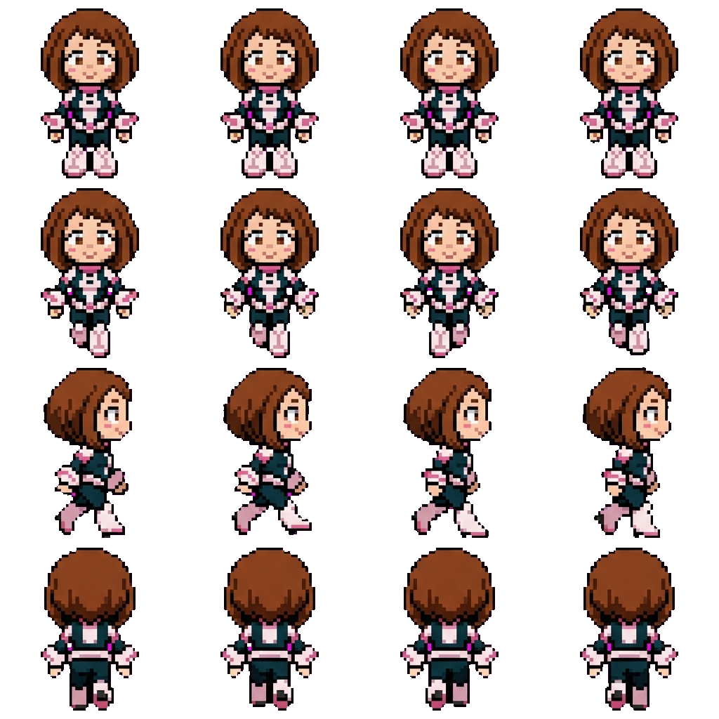 Ochaco movement sprite